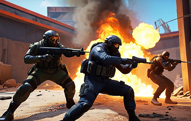 A dynamic, high-energy Valorant scene illustrating perfect team synergy and a balanced composition. Show a diverse group of agents (e.g., a Jett dashing, a Breach flashing, an Omen placing smokes, and a Killjoy setting up defenses) executing a coordinated push onto a bombsite. The image should highlight the seamless interplay of their abilities, conveying strategic depth and collective power with vibrant action and ability effects.