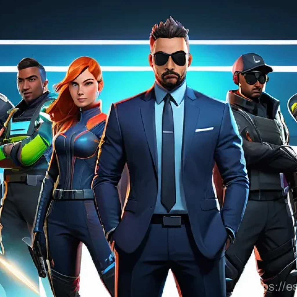 발로란트 매치 상대 분석법 - **Valorant Agent Selection Screen - Strategic Pre-Game Decisions:**
    A vibrant and detailed illus...