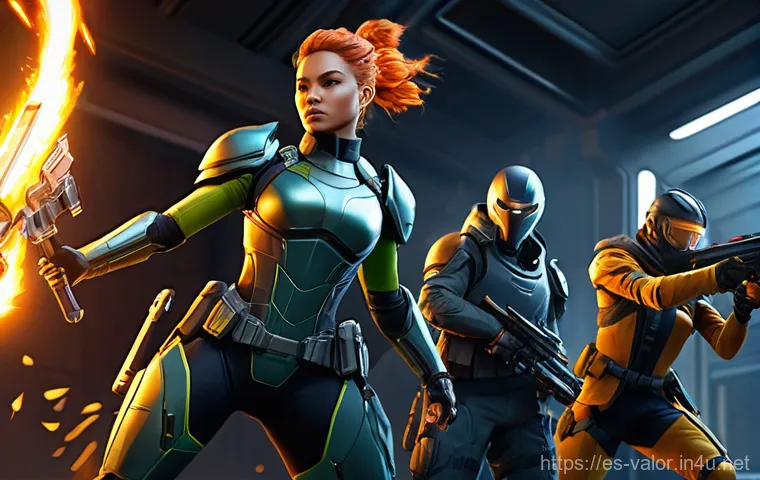 발로란트 초보자 FAQ 모음 - **Prompt 1: Tactical Valorant Agents in Action**
    A highly detailed, realistic digital illustrati...