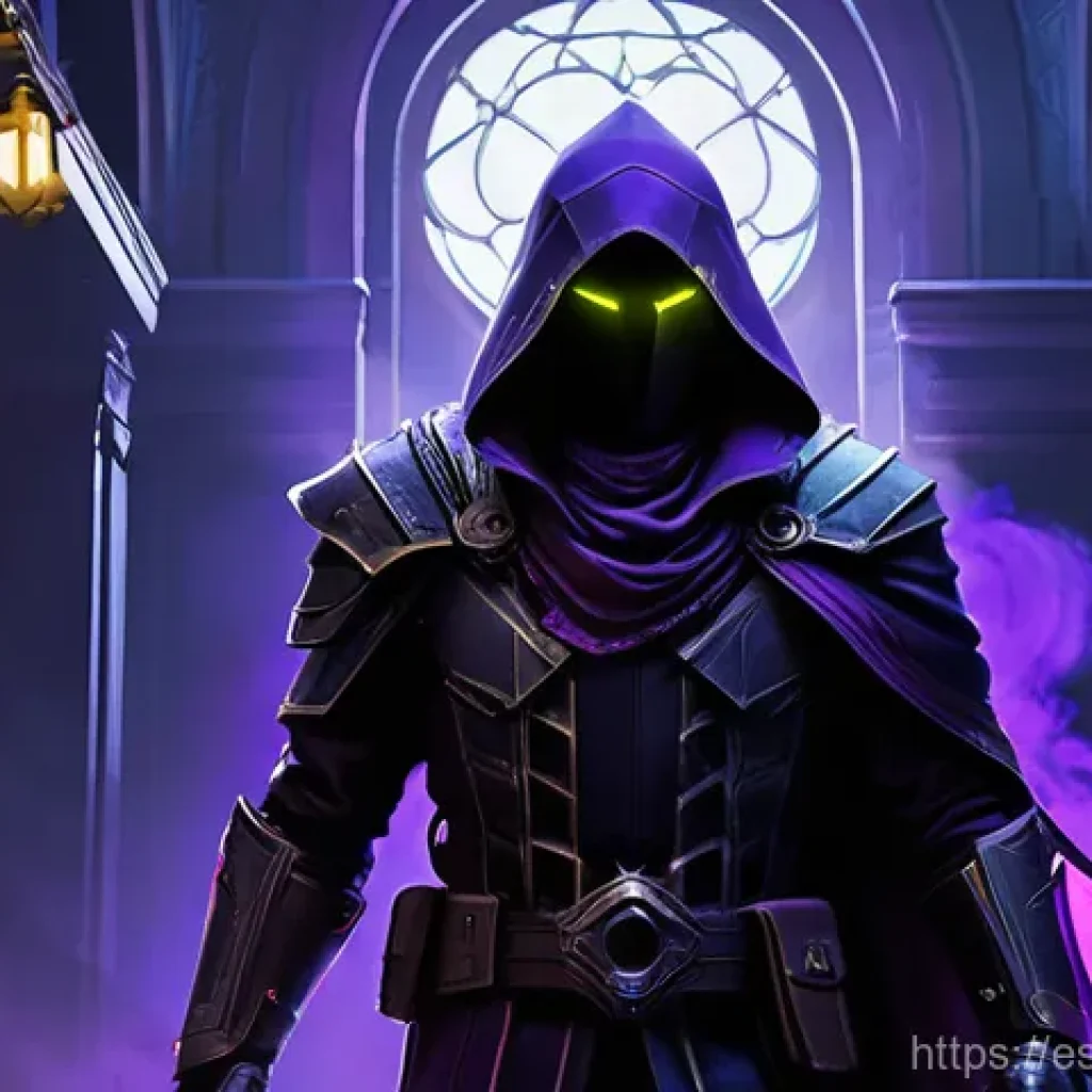 발로란트 시즌별 에이전트 트렌드 - **Prompt: Omen's Strategic Veil of Shadows**
    "A wide, cinematic shot of Omen, the shadowy contro...