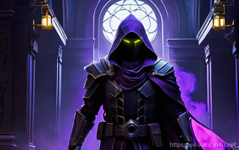 발로란트 시즌별 에이전트 트렌드 - **Prompt: Omen's Strategic Veil of Shadows**
    "A wide, cinematic shot of Omen, the shadowy contro...