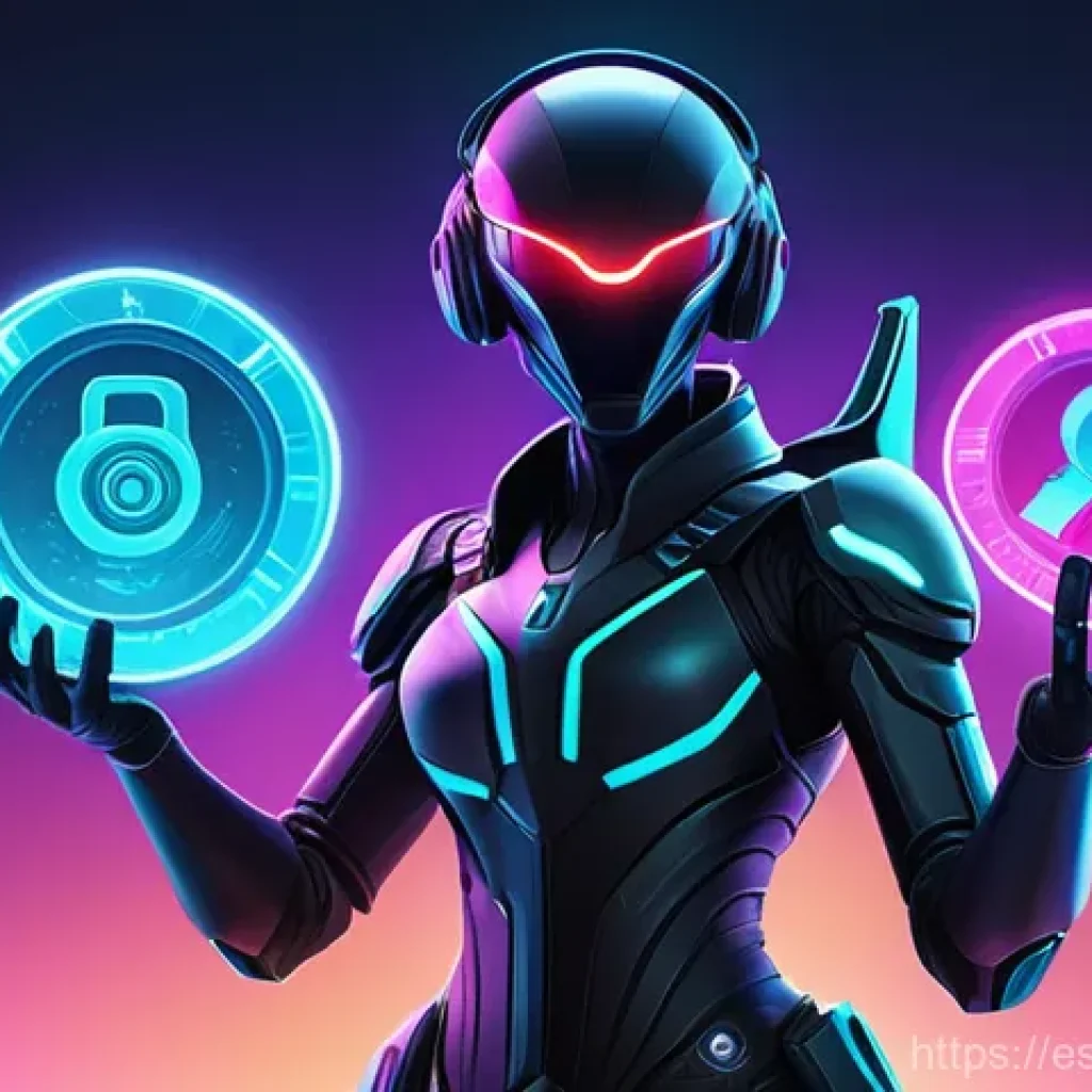 발로란트 사용자 리뷰 및 피드백 - **Prompt:** A dynamic and stylized illustration representing game balance. In the center, a futurist...