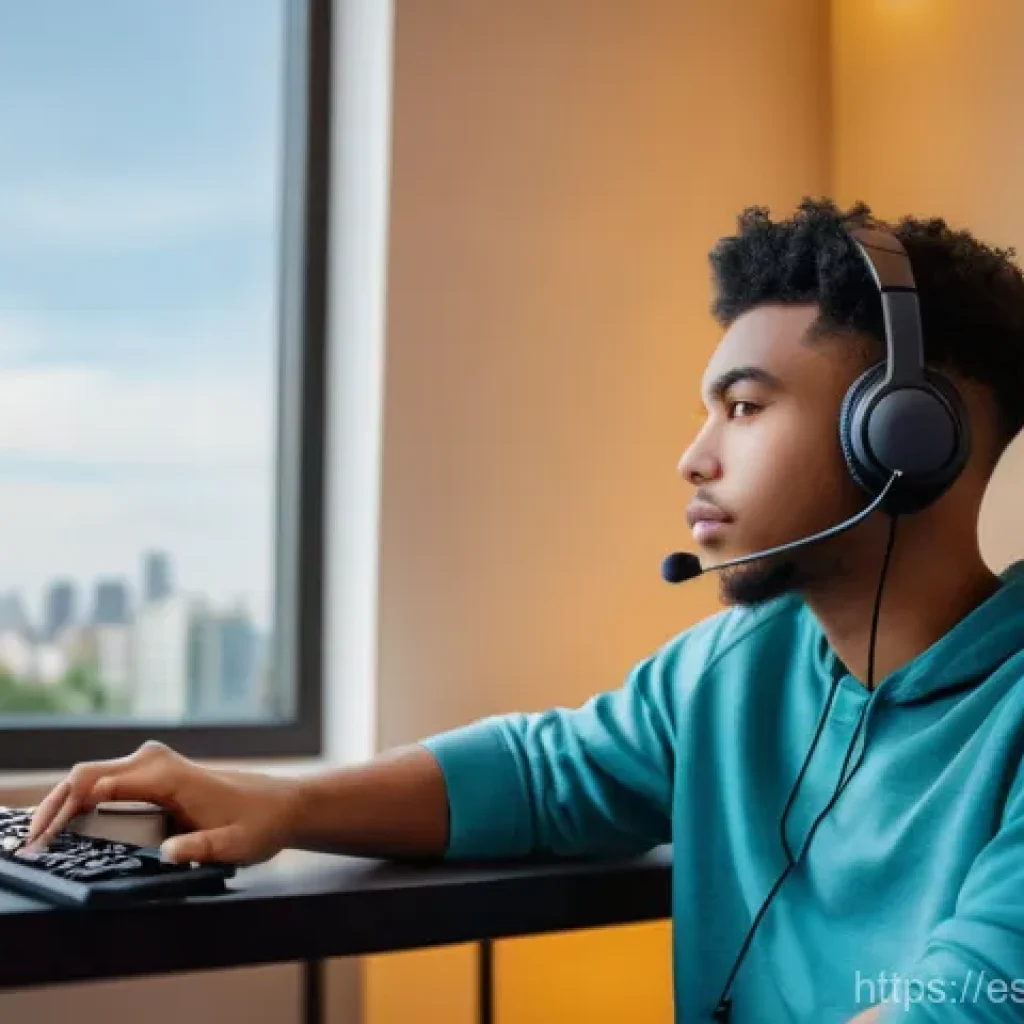 발로란트 랭크 게임 멘탈 유지법 - **Prompt:** A young adult (18-25 years old, gender-neutral appearance) taking a mindful break from g...