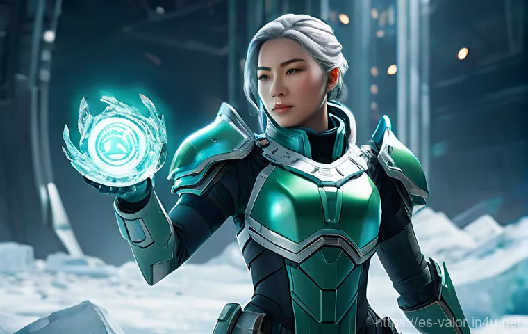 발로란트 초보를 위한 에이전트 추천 - **Valorant Agent: Sage - "The Serene Protector"**
    A highly detailed, realistic digital painting ...