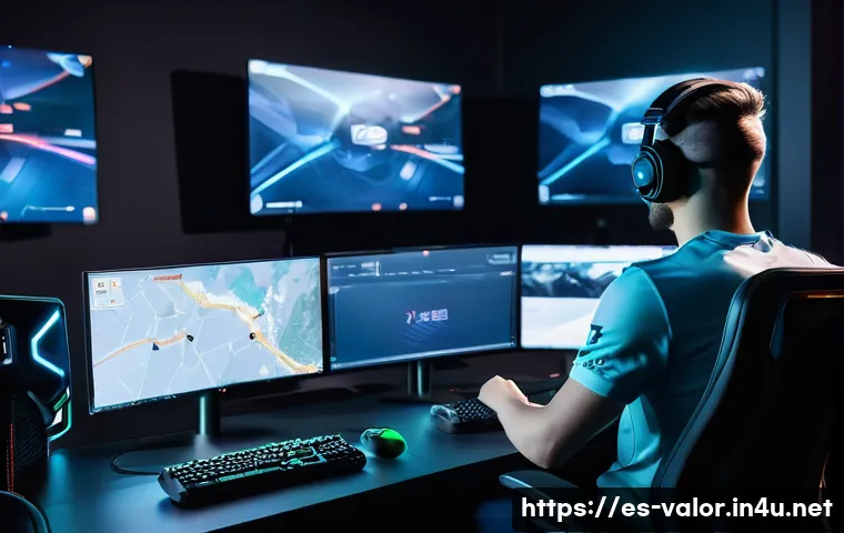 발로란트 새로운 팀 결성 가이드 - A dynamic esports team meeting in a modern gaming room, featuring five diverse players dressed in sl...